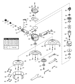 Fig-0 Diagram and Parts List for CP3330-D  Chicago Pneumatic Grinder